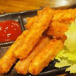 卓 - つまみハムカツその１