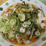 ふじ - 冷やし山菜うどんをきしめんに変更