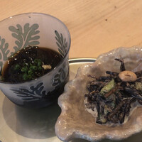 北新地 空海 - ザルもずく、小鉢