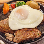 いしがまやハンバーグ - ハンバーグ　アップ