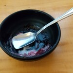 炭火焼鳥 おんどり - アイスクリーム完食
