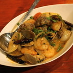 タンドールバル カマルプール - 2012.10 海老とアサリのブナ（680円）