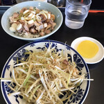 横浜ラーメン 一心 - ネギ皿200円、ミニチャーシュー丼150円Twitter限定で