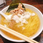 宗家一条流 がんこラーメン十八代目 - 塩ラーメン  えび油中盛