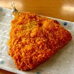 本格手打うどん はゆか - 鯵フライ