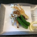 びわ湖花街道 - きのこの天ぷら