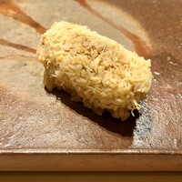 鮨 銀座 おのでら - 毛蟹　鬼の手作業