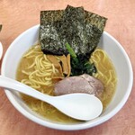 味濱家 - ラーメン720円麺硬め。海苔増し110円（海苔別皿）