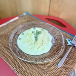 丸ニ青果 - イダ豆の冷製“カペッリーニ”