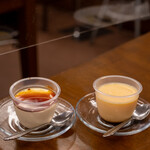 ピッツェリア アミーチ - 2021.7 パンナコッタ、カスタードプリン