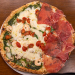 ピッツェリア アミーチ - 2021.7 ジェノベーゼ ディ マーレ 1/2（1,320円）＋イスキア 1/2（1,430円）