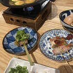 Mitsubu Yasaimaki Gushi - 豆皿で出てくる