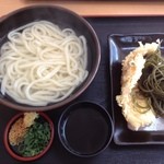 Kokoro Tei - 釜あげうどん  と  ちくわ天ぷら