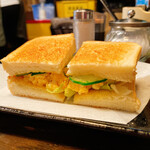 伏見珈琲館 - トーストサンド　玉子