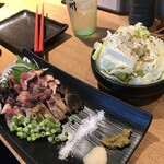 스미비 쿠시야키 토리미야 - 생양배추와...