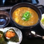 かめ吉 - レディースセットのカレーうどん＋唐むす