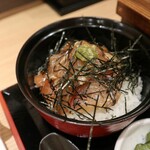 Gomasaba Takadaya - 小丼セットの海鮮漬け丼