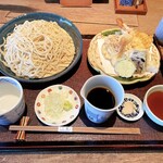 手打ち蕎麦 三乗 - 天せいろ　大盛り