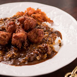 いっせん亭 - 料理写真:唐揚げカレー コーヒー付