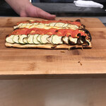 銀座 大石 - チーズを使わない夏野菜のピザ