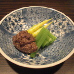 松もと - ねまがり竹と蕗を特製の荏胡麻味噌で…