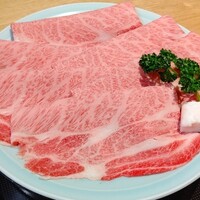 すき焼き 牛しゃぶ 松重 - 霜降り