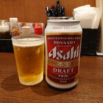 麺屋こころ - 缶ビール(300円)