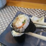玄海鮨 - エビが良い歯応えです