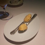 ピノ・ノワール - 鱧の卵のスクランブルエッグ