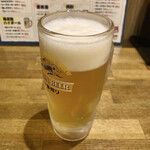 大衆酒場 手作りギョウザ やっさん - 生ビール【638円】
