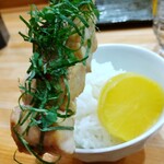 焼き鳥 ばかちん - ささみ梅じそと〆のご飯小