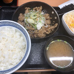 Yoshinoya - ねぎ塩カルビ定食（ライス大盛）657円