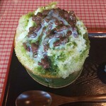 Sankai Daidokoro Yomogian - 抹茶かき氷(白玉なし)