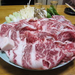 米沢牛亭 ぐっど - 同じく　リブロース　Ａ５ランク　２人前～　今度はすき焼きに★