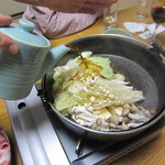 米沢牛亭 ぐっど - ここで割り下を投入～