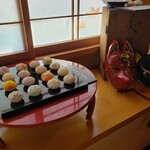御菓子司 福来雀 あずき宿 - どれも可愛く美味しそう❗見本ですがため息出ます。