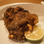 レンゲ - 24年10月　鼈の唐揚げ　酢橘と花山椒で