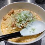 高崎はた山 - 【2021.7.31(土)】冷し担担麺(並盛・180g)＋そぼろご飯1,200円の冷し担担麺