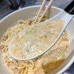 高崎はた山 - 【2021.7.31(土)】冷し担担麺のスープ