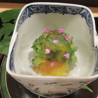 日本料理 直 - 鰻の八幡巻き　そうめん南瓜　ズッキーニ　等　ジュレ掛け