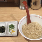 crab台風。 - 雑炊セットの雑炊