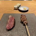 串羊 - ステーキ、肩肉の串