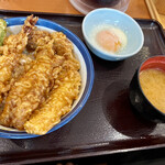 天丼てんや - たれづけ大江戸天丼(玉子付)@890円