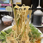 来来亭 - 辛ニラもやしこってり
麺の硬さ：バリカタ
濃さ：普通
背脂：多め
ネギ：多め
一味唐辛子：ふつう
チャーシュー：チャーシュー

葱ラーメン用葱
ワンタン