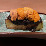 多仁本 - きゃぁあぁ！！(((o(*ﾟ▽ﾟ*)o)))♡言葉にできません！雲丹on加茂茄子！(言葉にしてんじゃん！)