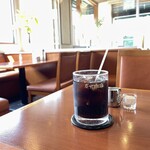 珈琲館 - 炭火アイスコーヒー 530yen(2杯目なのでこの半額)