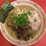 博多長浜らーめん　もりや - 10/24/2012やはりブレがない最高の豚骨の一つ。美味い！なぜ空いているのか不思議。97点！