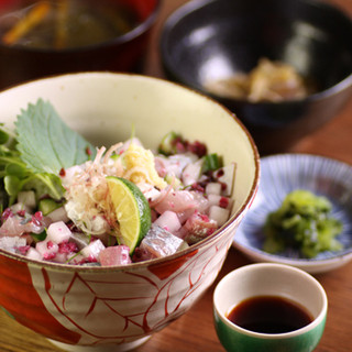 森メシ - 料理写真:あじ彩丼(1,280円)