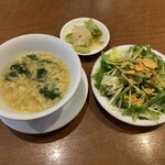 China Table 花木蘭 - スープ・サラダ・ザーサイ