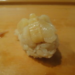 小判寿司 - あられ、青柳の貝柱ですね。